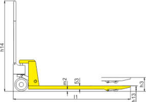 Ruchnaya Gidravlicheskaya Telezhka Xilin Bf Gruzopodemnost 3t 3000 Kg